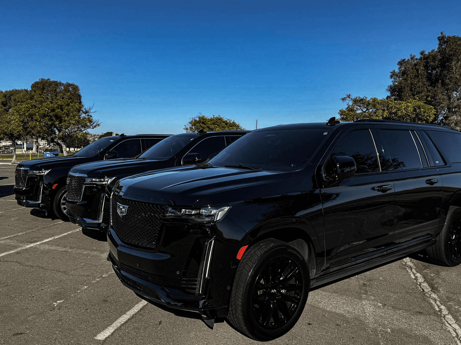 Luxury SUV fleet in San Diego for executive car service and resort transfers